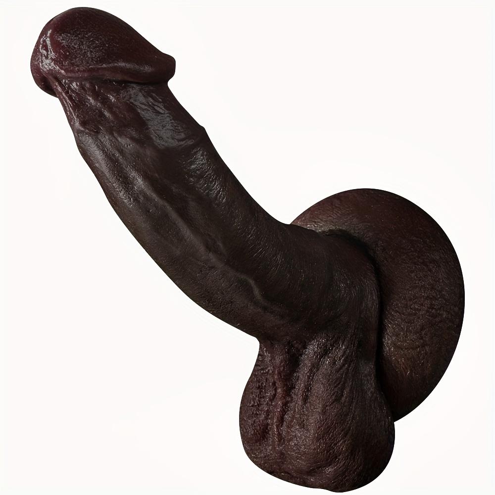 Realistické dvouvrstvé silikonové dildo, silné a měkké, stimulace bodu G, bezdrátové, není potřeba baterie, sexuální hračka pro dospělé pro muže a ženy