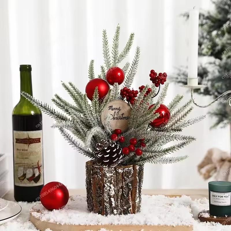 For Christmas Tree Ornament For Office Rustic Elegance Natural Beauty For Office Desk Decoration