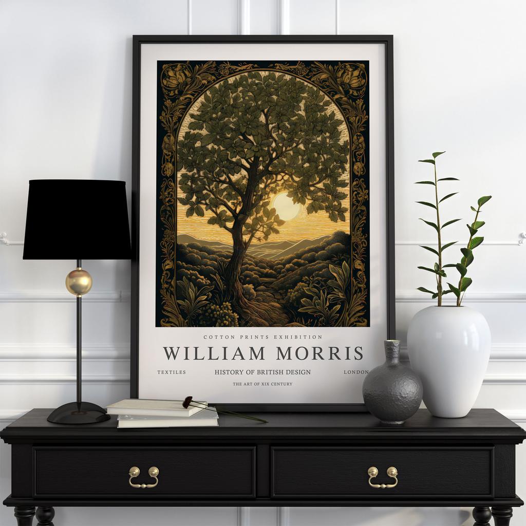 Neutral William Morris Poster Picture Botanical Animals Canvas Prints Vintage Wall Art Decorations for Living Room Exhibition