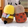 25cm Plush Stuffed Toy Little Bee Ladybug Soft Doll Children's Couple Birthday Gift Kawaii Home Decoration Ornament