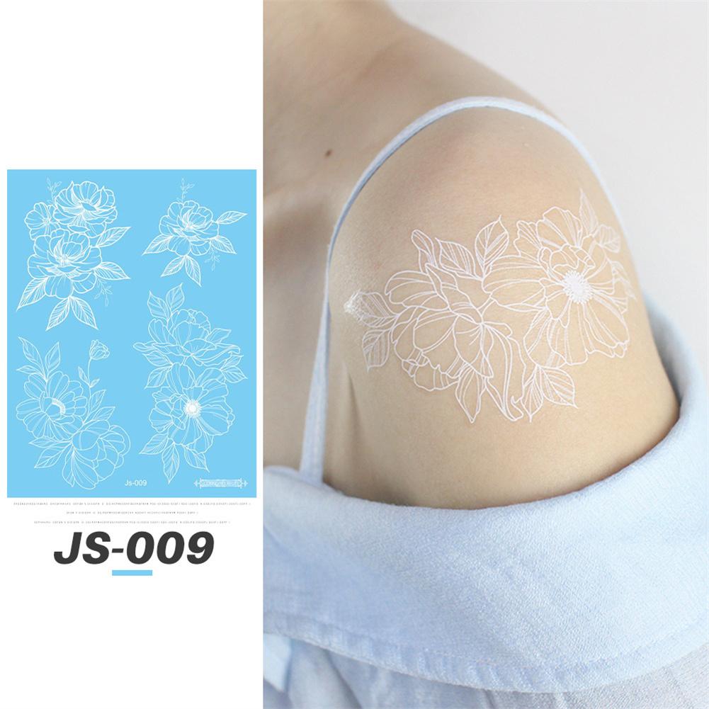 

Новые 16 моделей водонепроницаемые сексуальные белые цветочные татуировки наклейки маленькие свежие одноразовые татуировки наклейки