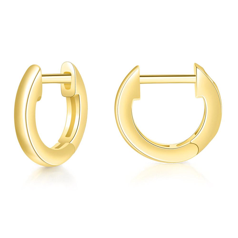 Orecchini Classici Brillanti in Zirconia Cubica da Donna Colore Oro Rosa Carini Mini Accessori per Orecchie Lobe Gioielli alla Moda E547
