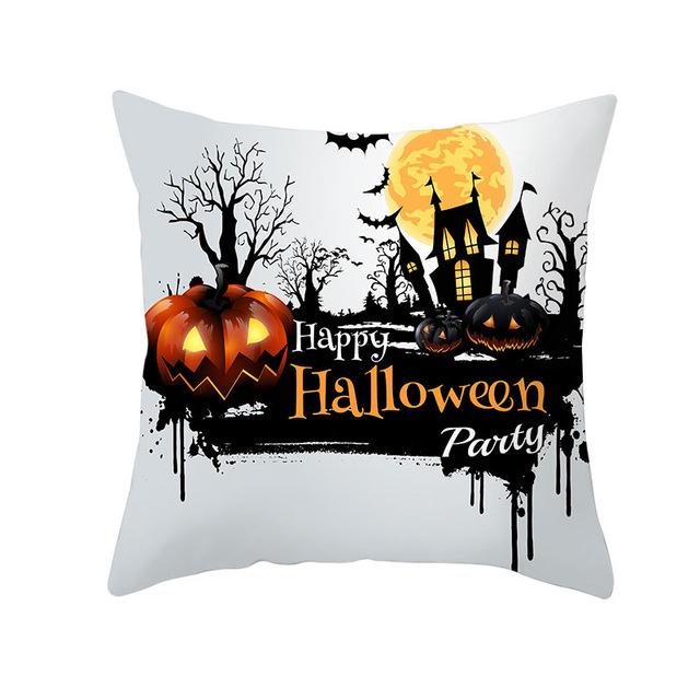Halloween Cushion Cover Halloween Pumpkin Throw Pillow Case Halloween Printing Decorative Pillowcase Cushion Cover Zt212
