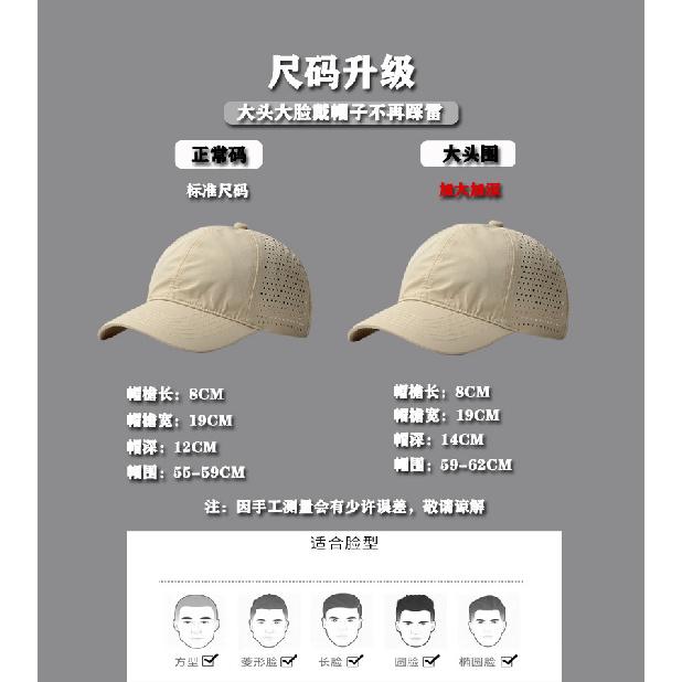 Quick-drying Baseball Cap, Men's Mesh Breathable Sports Cap, Women's Summer Sun Hat, Sun Visor, Korean-style Duckbill Cap, Trendy