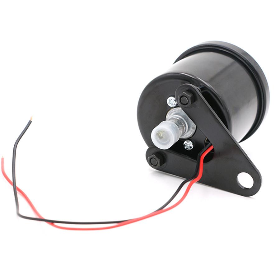 12000 RPM Universal LED Motocycle Tachometer Analogue Tacho Gauge Black 12V Bike