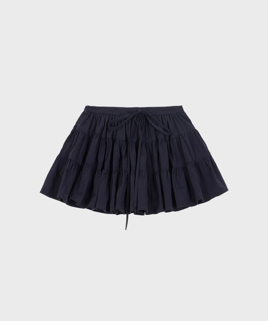 Alkialka Puffy Mini Skirt (Dark Navy)