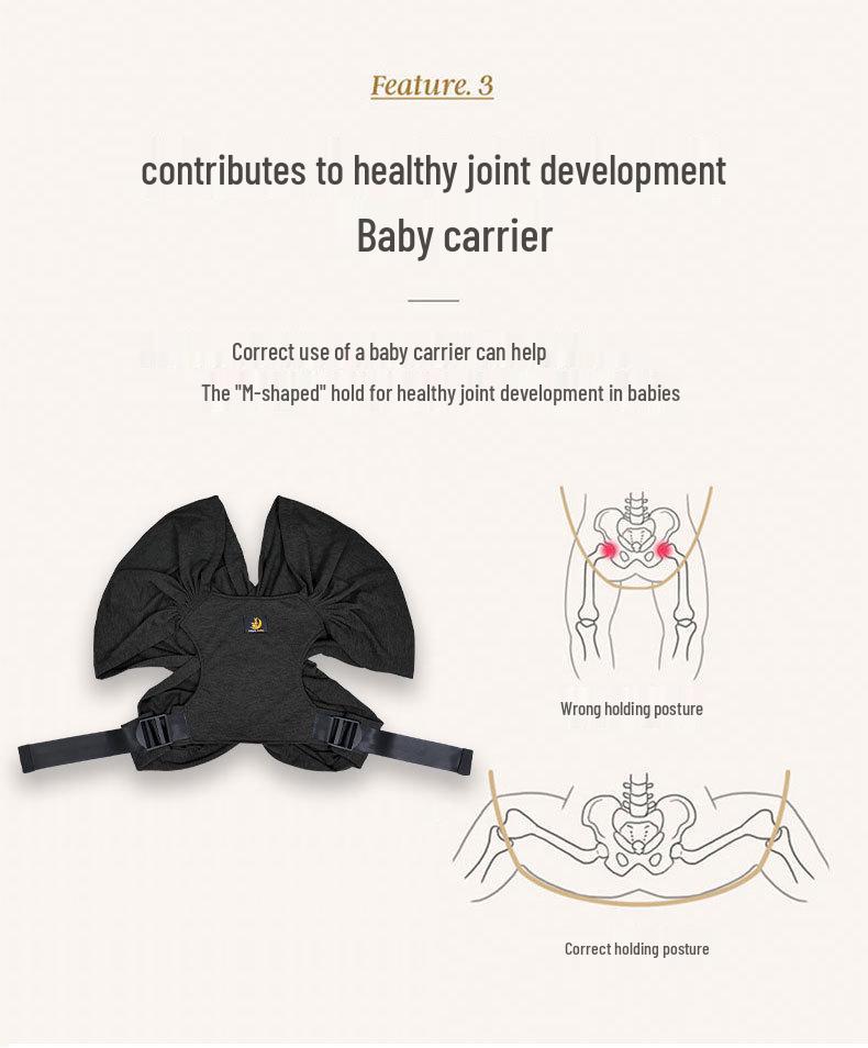 Korean Newborn Baby Carrier: Front and Back Carry Sling Wrap