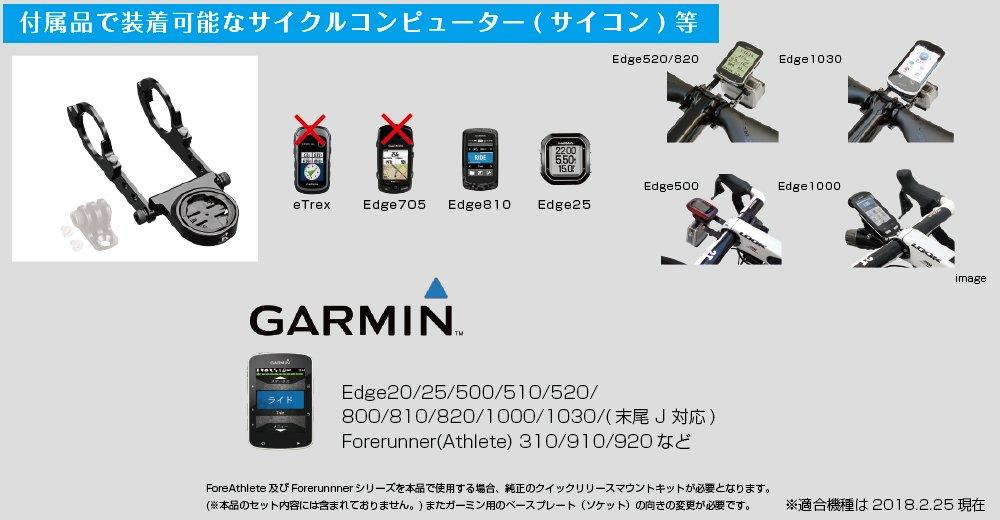 Type 19 Garmin Combo Mount Bottom CatEye Light Adapter [REC MOUNT] (with Adapter) + GP-CATHL2 [19-GM+GP/GP-CATHL2]