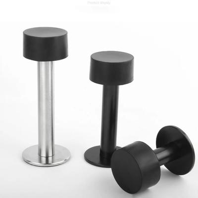 New Stainless Steel Door Stopper Nail-free Punching/No Punching Door Suction Hardware Anti-collision Doorstop Wall Mounted