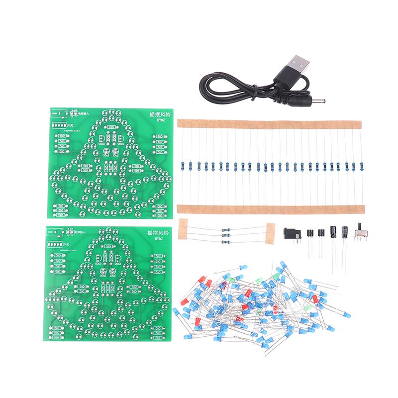 Laboratory Swing Bells Diy Windbell Fun Soldering Electronic Swing Bells Wind Chime Leds Flashing Light Dc Learning Kit