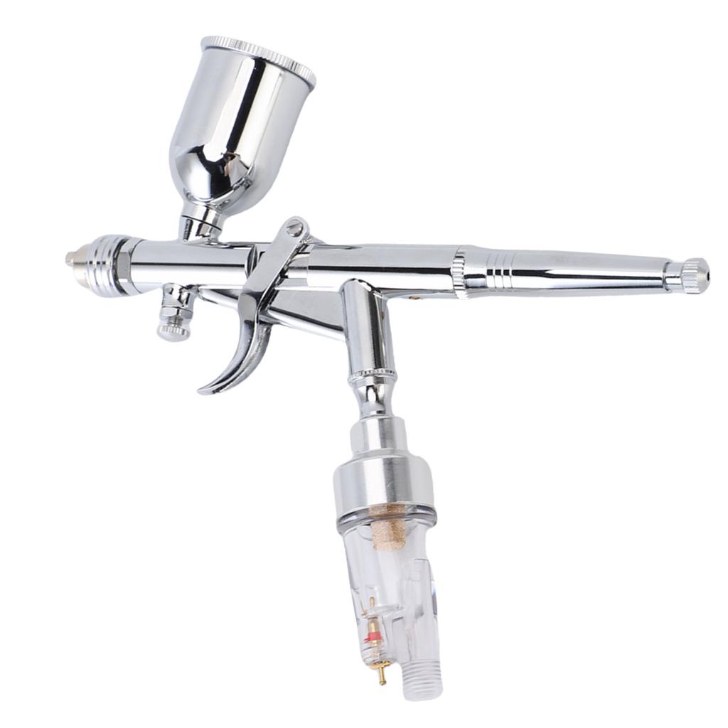 Airbrush Set Double Action Gravity Feed with 0.3mm Rapid Release Nozzle 15cc Cup Painting Drawing Art Supplies
