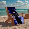 Ultra-Soft Beach Towel with Wednesday Theme,Ideal for Pool - Camping, Diving - Perfect Travel Essential, Vibrant Beach Towel.