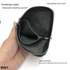 Genuine Leather Zipper Coin Purse & Card Holder with Key Ring