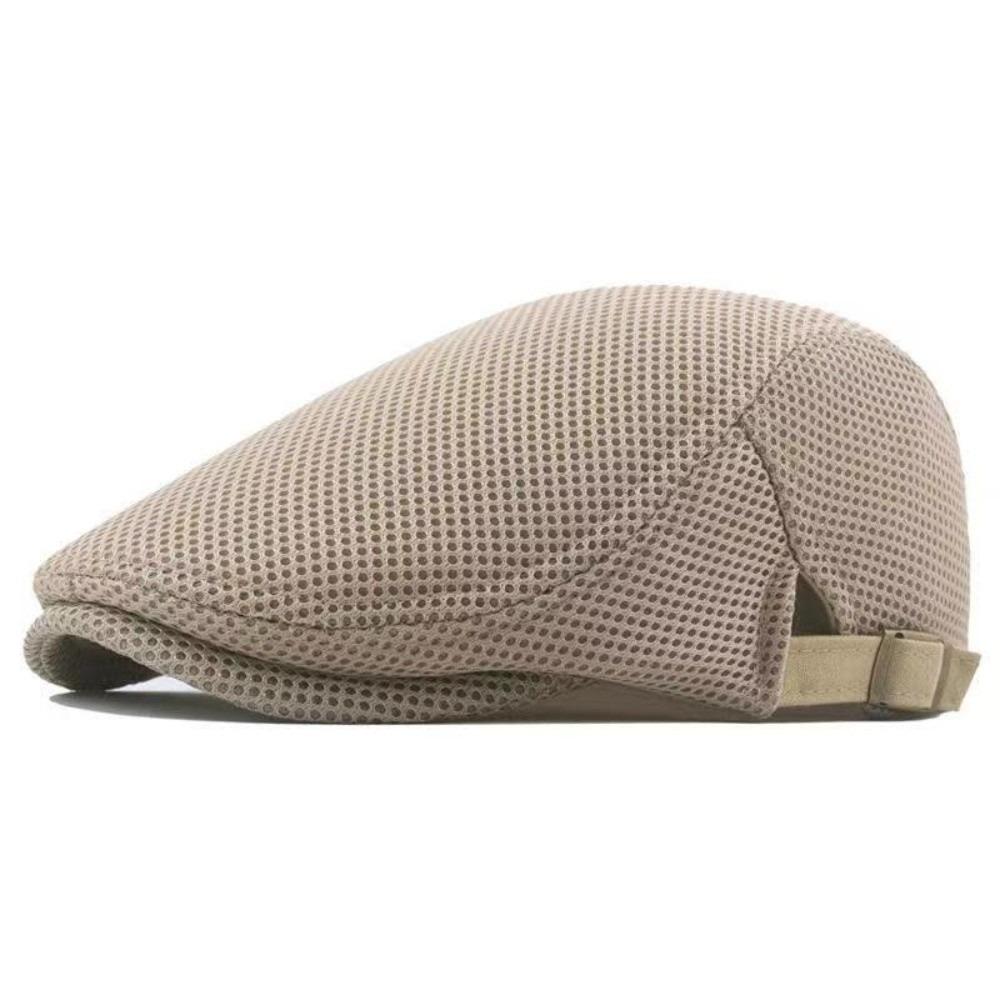 

Versatile Breathable Sun Hat Washable Flat Cap Fashion Casual Mesh Beret Cap Spring Summer хаки