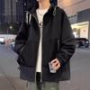 Schwarze Charge-Jacke für Herren Frühling und Herbst Neu Locker Große Größe Kleidung für dicke Männer Hübscher Clip