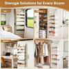 Criusia Over The Door Organizer, 6-Shelf Closet Hanging Storage with 13 Mesh Pockets, Capacity Behind The Door Storage