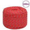 VidaXL Boat Rope Red 10 Mm 100 M Polypropylene 152402