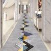 Alfombras Runner de Geometría para Pasillo Largo Decoración de Pasillo Felpudos para el Suelo del Hogar Alfombra de Área Lavable para Decoración de Entrada de Vestíbulo de Lujo