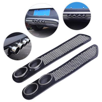 1Pair Vent Grid Exhaust Muffler Pipe Universal Car Auto Styling Fake Decorative