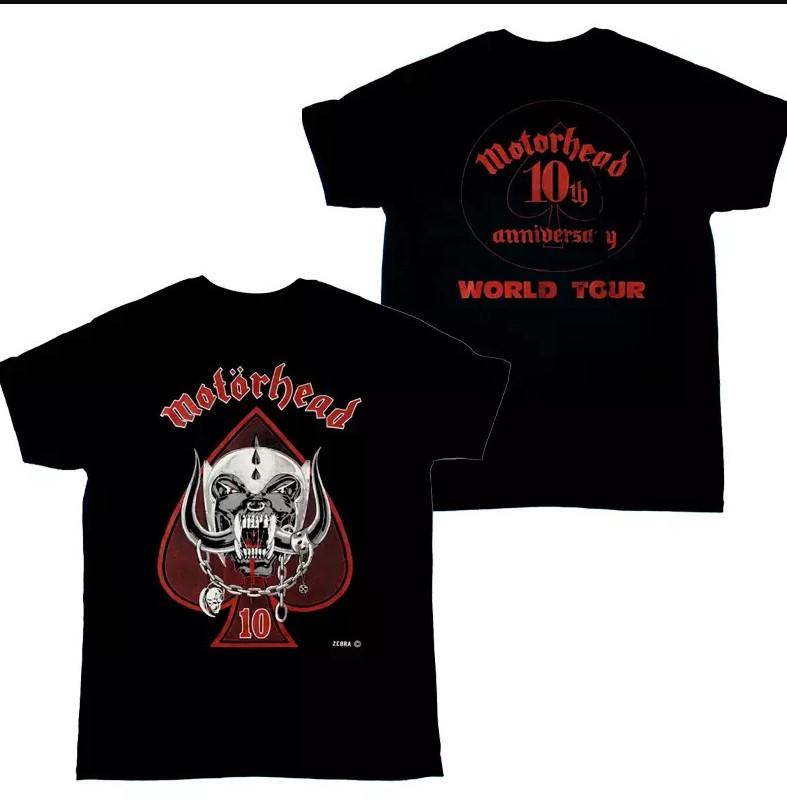 Motorhead 10th Anniversary World Tour T-shirt, Size S-4XL
