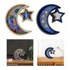 Moon Star Decorative Serving Tray Luxury Tableware Platter Ramadan Party Centerpiece for Home Decor