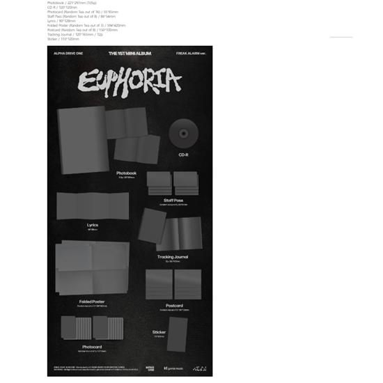 ALPHA DRIVE ONE 1st Mini Album - ??EUPHORIA (FREAK ALARM Ver.) Release Date 2026-01-12