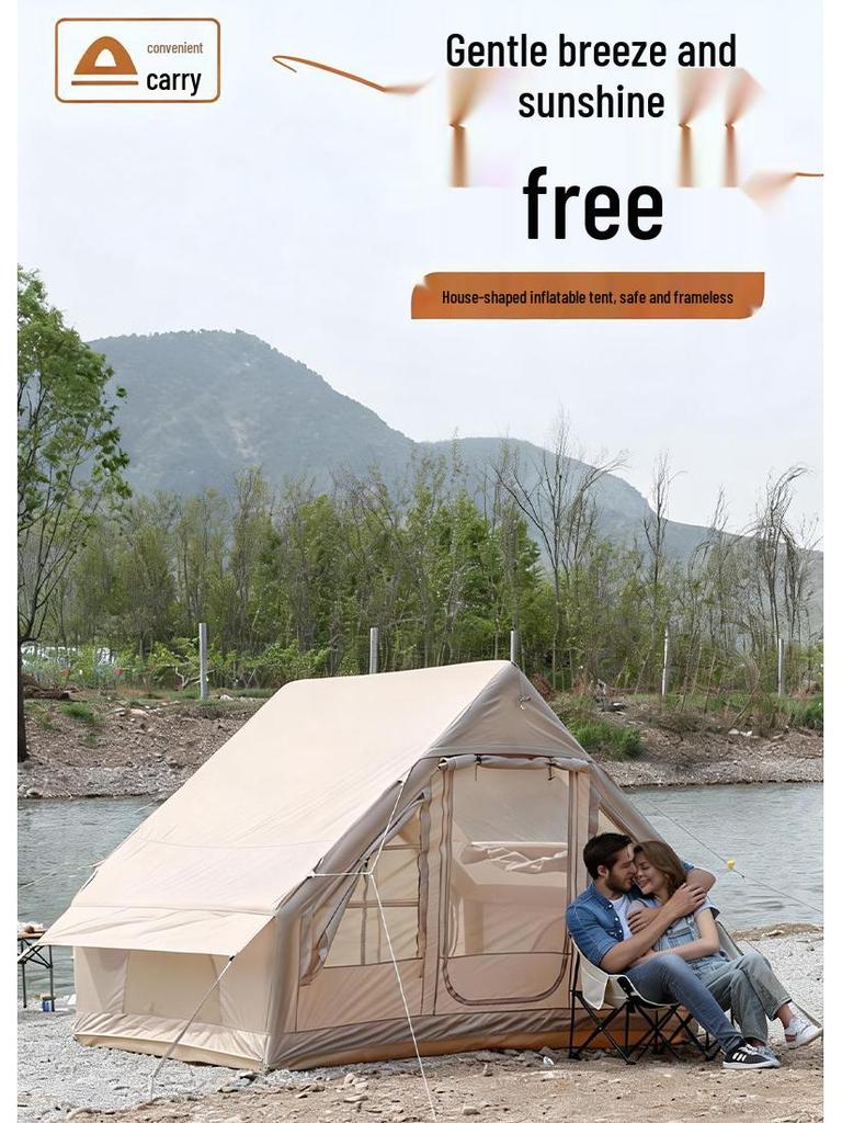 6.3 sqm Home Use Automatic Inflatable Tent, Oxford Cloth for Camping