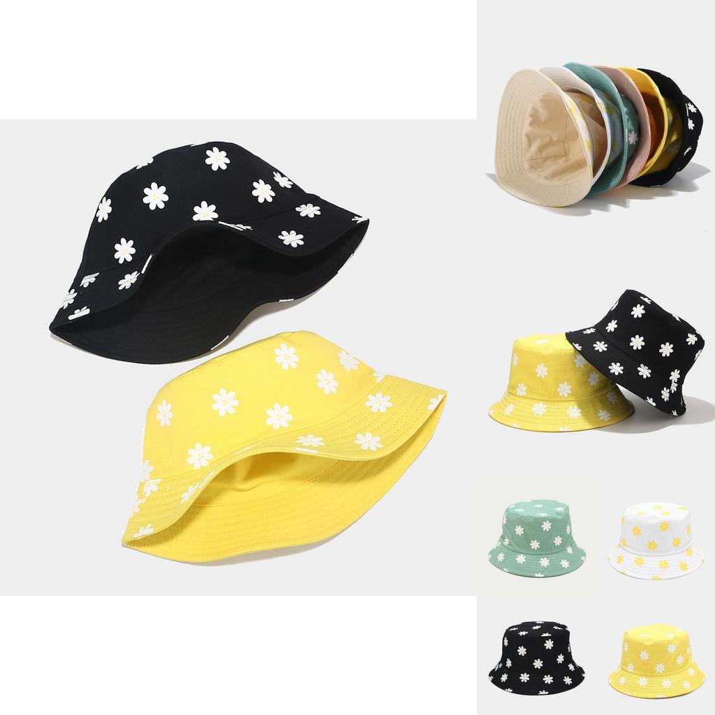 Sommer Damen Fischerhut mit Blumenmuster und breiter Krempe zum Sonnenschutz für den Außenbereich, Freizeitkleidung