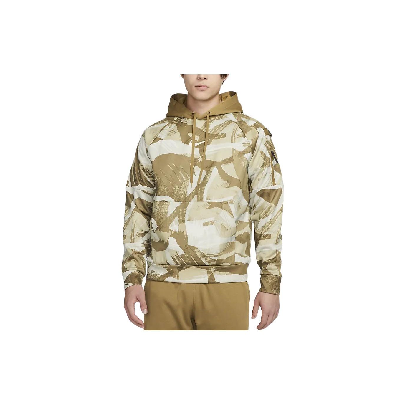 Nike Sportswear Camouflage Allover Print Hoodie Beige Brown DQ6950-242 XL