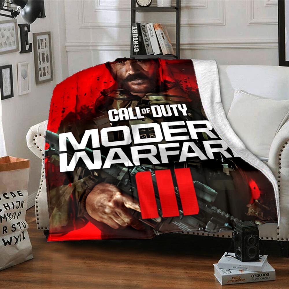 1pc Call Duty Black Ops Flannel Blanket for Super Soft Cute Comfort Blanket for Travel Bedding Couch Sofa Blanket Y73037