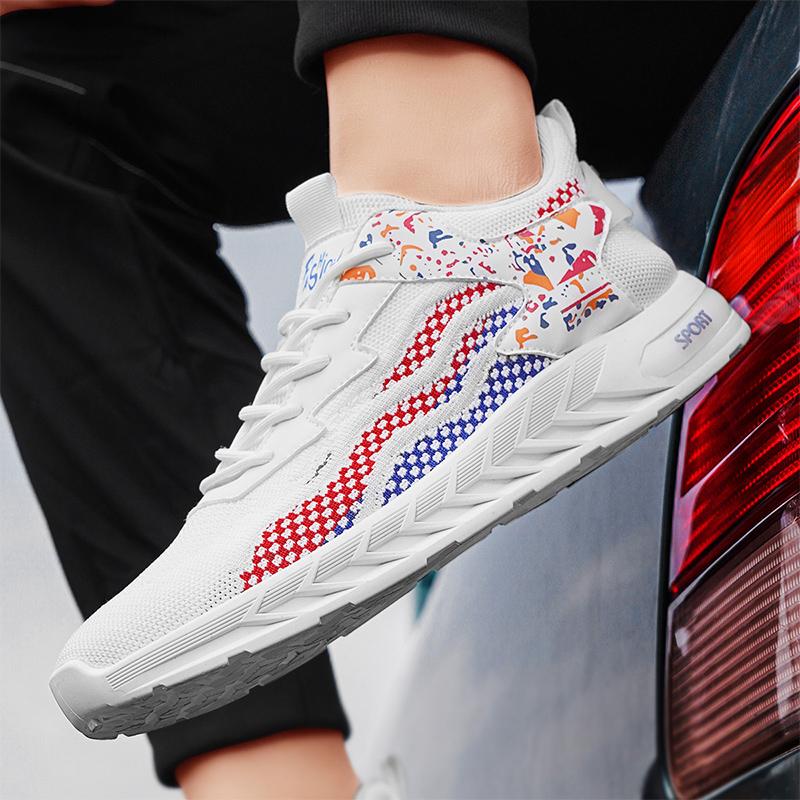 Мужская повседневная спортивная обувь Дышащая сетка Низкий верх Удобная Нескользящая — фото 5