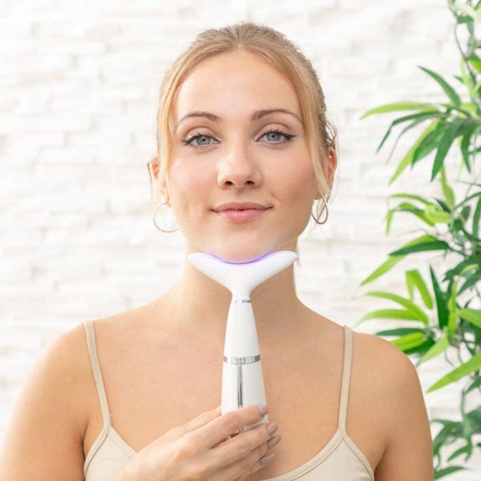 Réducteur De Double-menton - InnovaGoods - Modèle Électrique - Photothérapie - Thermothérapie - Vibration