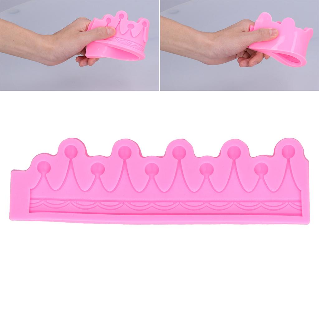 3 Dimensional Crown Shape Mold Fondant Chocolate   Cake Mold for Home Bakery Kitchen