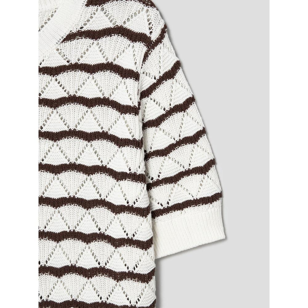 8seconds Striped Knit Pullover Ivory (354851Kq30)