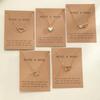 5 Pcs Simple Heart Choker Necklaces Set for Women Fashion Crystal Hollow Love Pendant Necklace Design Jewelry Set Gifts