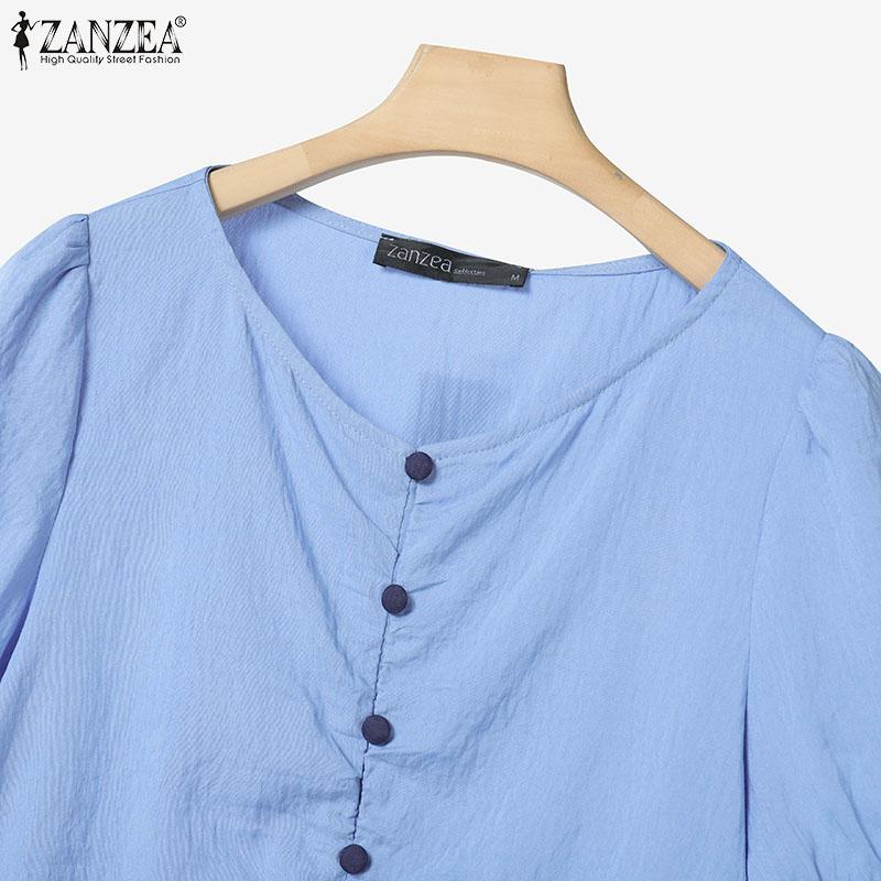 ZANZEA Women Short Sleeve Drawstring Blouse and Long Skirts Summer Two Piece Sets