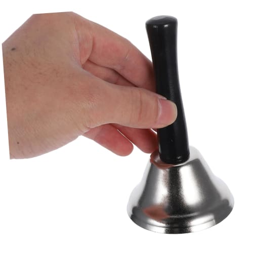 COHEALI Santa Handbells, Metal Handbells, Educational Aids, Christmas Decorations, Lightweight and Durable, Perfect for Festivals and Parties