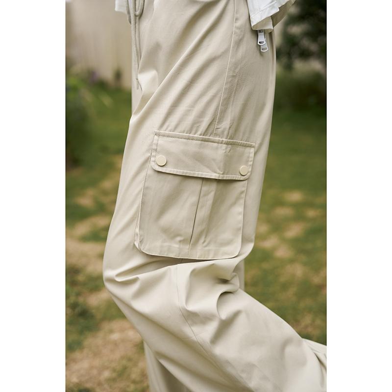 Mishow Frauen Hose 2023 Sommer Neue Gerade Alle-spiel Stilvolle Pendler Hohe Taille Beiläufige Lose Breite Bein Hosen MXC37K0099