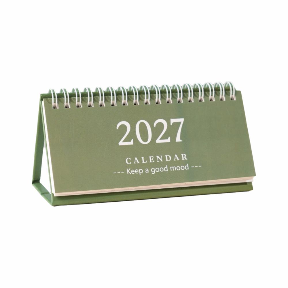 Mini 2027 Desk Calendar Standing Flip Calendar Gifts Standing Calendar Desk Planning