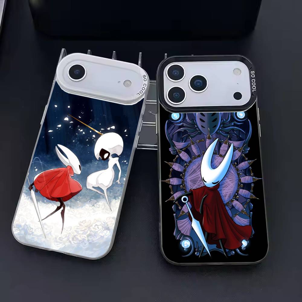 H-Hollow Knight S-SilksongS Phone Case Color Silver Shell For IPhone 17 16 15 14 13 12 11 Pro Max Plus