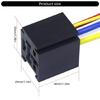 Reliable 80A Relays Socket Wiring Harness for Vehicle Electrical System with Clear Identification Mark Easy Installation