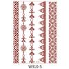 Beauty Sticker Vermilion Lace Tattoo Sticker Waterproof Tattoo Sticker
