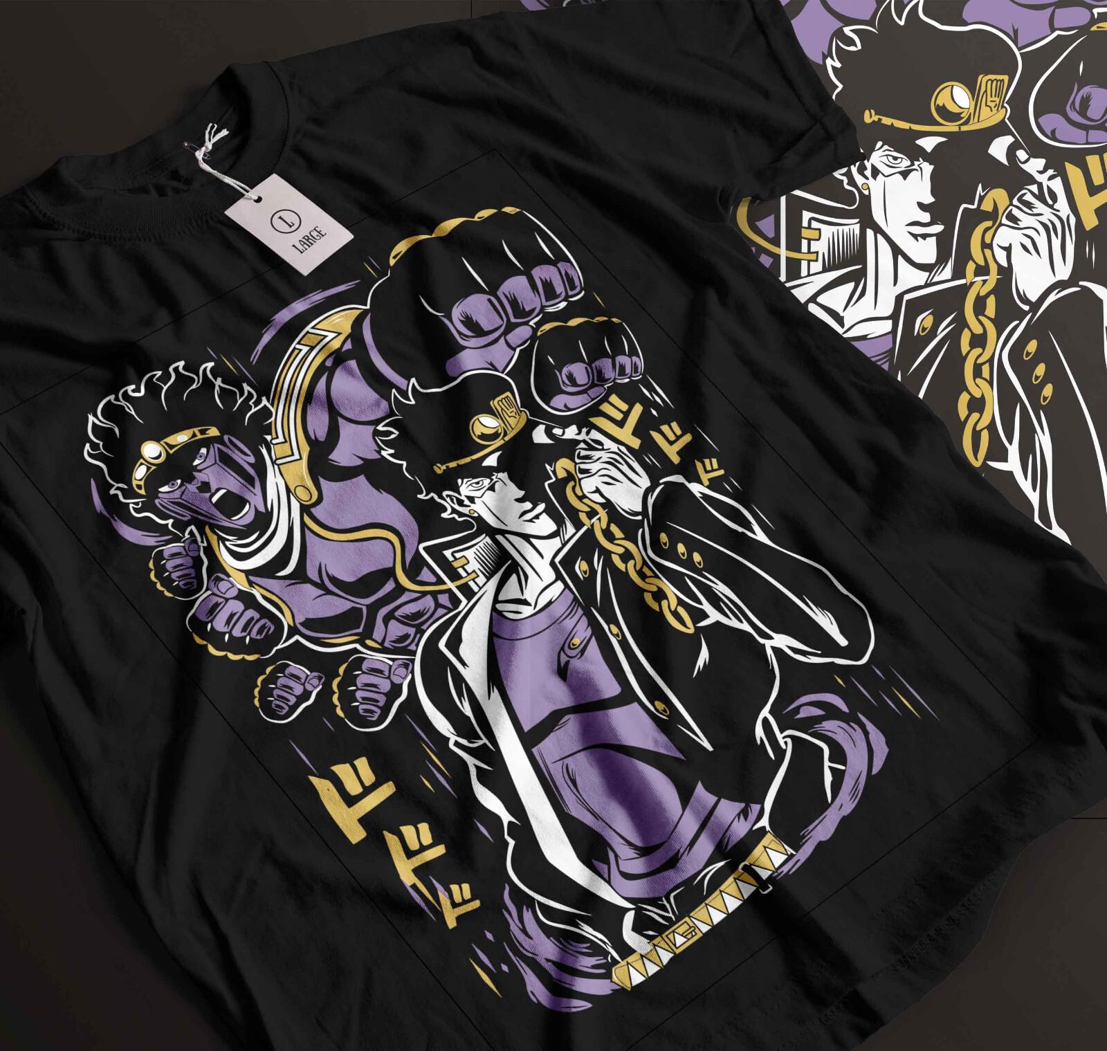 Jotaro Kujo-JoJo s Bizarre T Shirt Mens Womens Tees Top JoJo s Bizarre Adventure Anime Best Manga 213 L