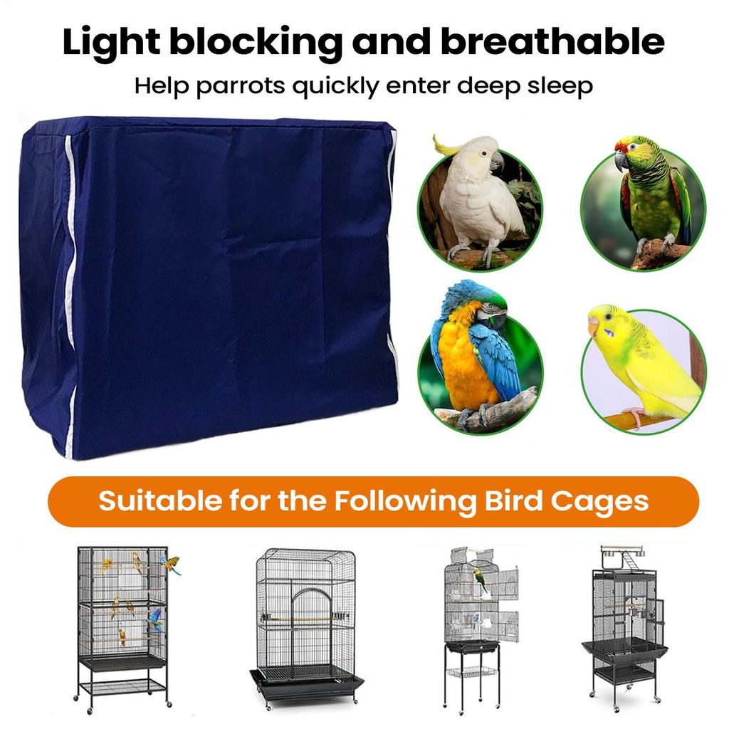Parrot Cage Cover Large Breathable Shading Sleep Night Blackout Cover Parakeet Parrot Animal Crate Guard For Mink Parakeet