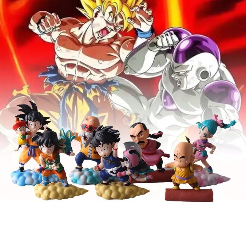 Dragon 7pcs Ball Character Pvc Toy Model Desktop Decoration Child Gift Christmas