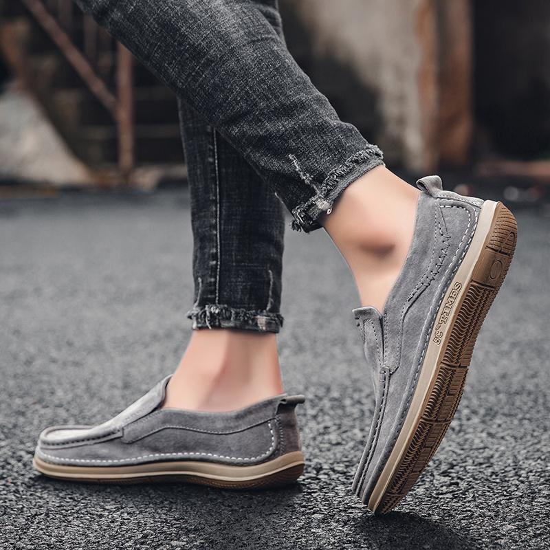 Fashion Stylish Hot-selling Men Loafers Casual Leather Man Handmade Sneakers Soft Sole Treking Footwear Moccasins Business Walking Flats
