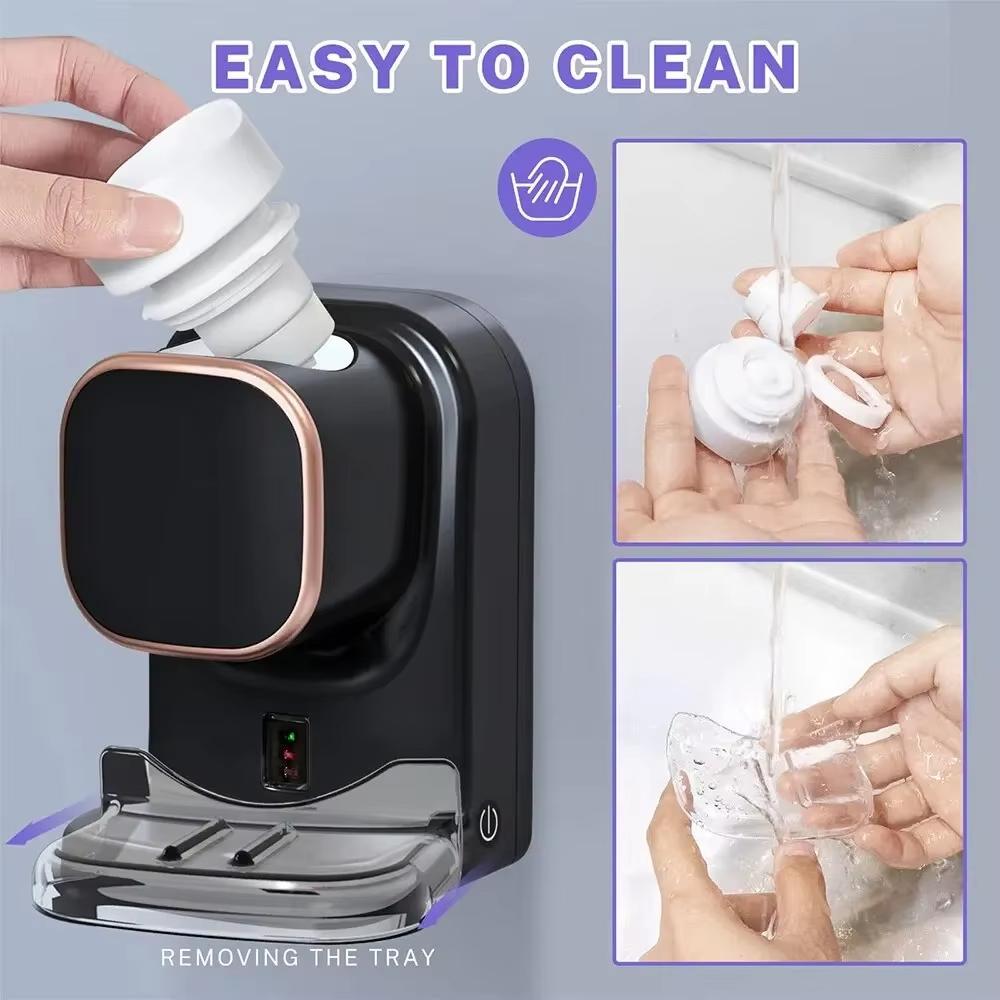Automatic Electric Wall-Mounted Toothpaste Dispenser with Sensor USB Removable Bathroom Accessories 3 Modes Smart Toothpaste