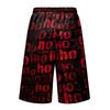 Men's Loose Fit Halloween Print Cargo Shorts with Large Pockets