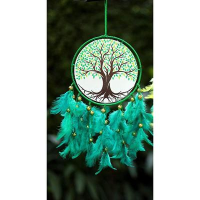 Dream Catcher Handmade Tree of Life Canvas Dreamcatcher for Bedrooms Office Balcony Outdoors Garden Car Hanging