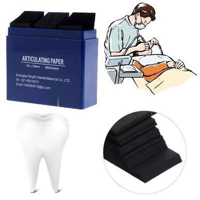 New High-end 300 Sheet/Box Dental Articulating Paper Teeth Oral Dentist Blue Strips Strips Whit J1M9